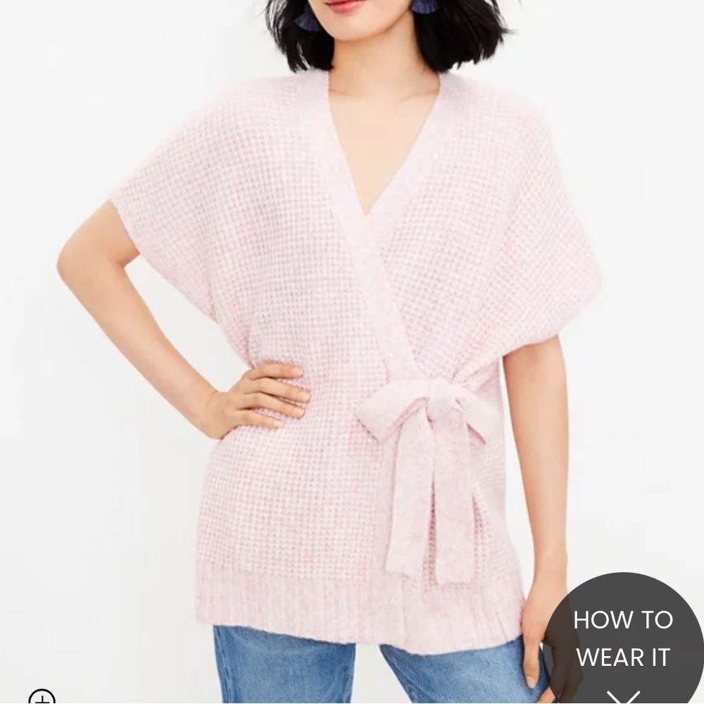LOFT Spacedye Belted Wrap size M/L